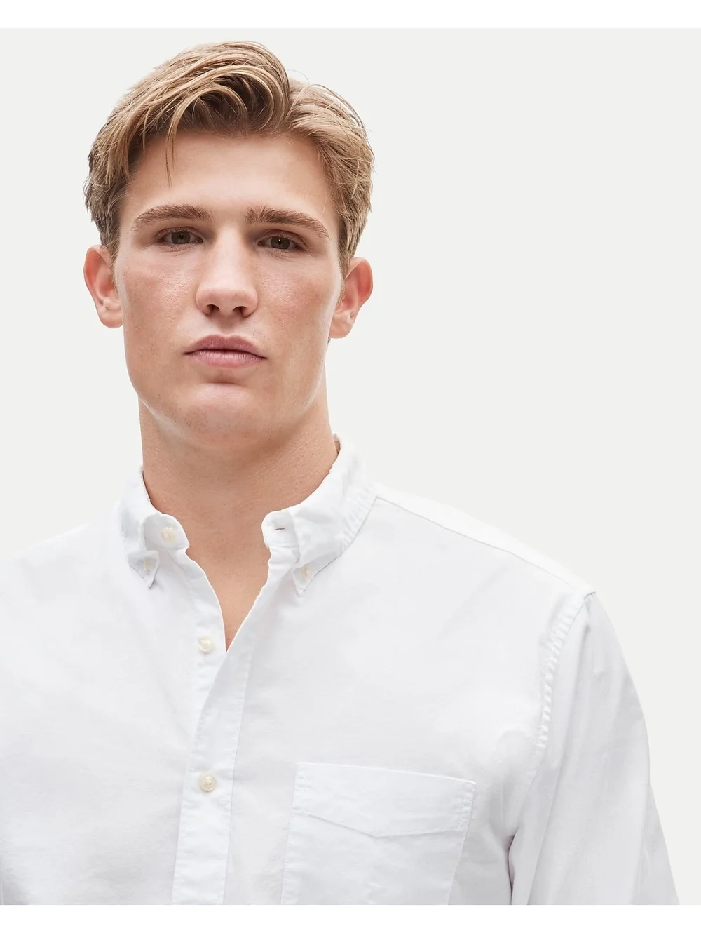 J.Crew $100 Broken-in organic cotton oxford shirt Size Small White